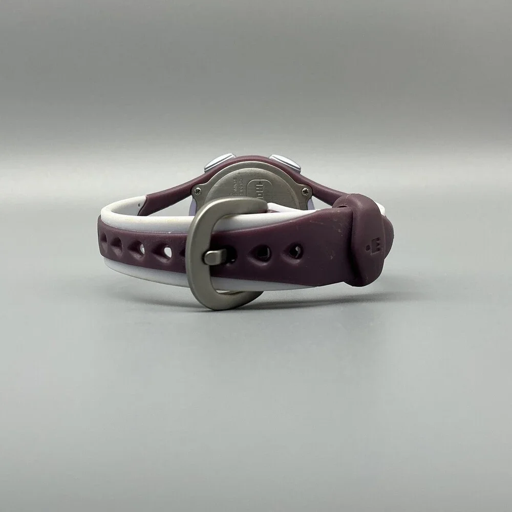 Timex Ironman Triathlon Women Watch 34mm Gray Digital Purple Indiglo New Battery
